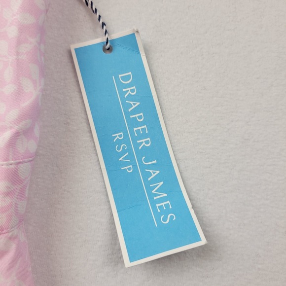 Draper James Wrap Dress Pink White Floral‎ Print Midi Ruffle Sleeve Size XXL New - Picture 7 of 13